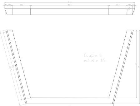 Extrait des plans de la barque